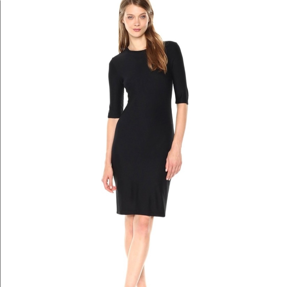 Armani Exchange 3/4 sleeve Black Dress
